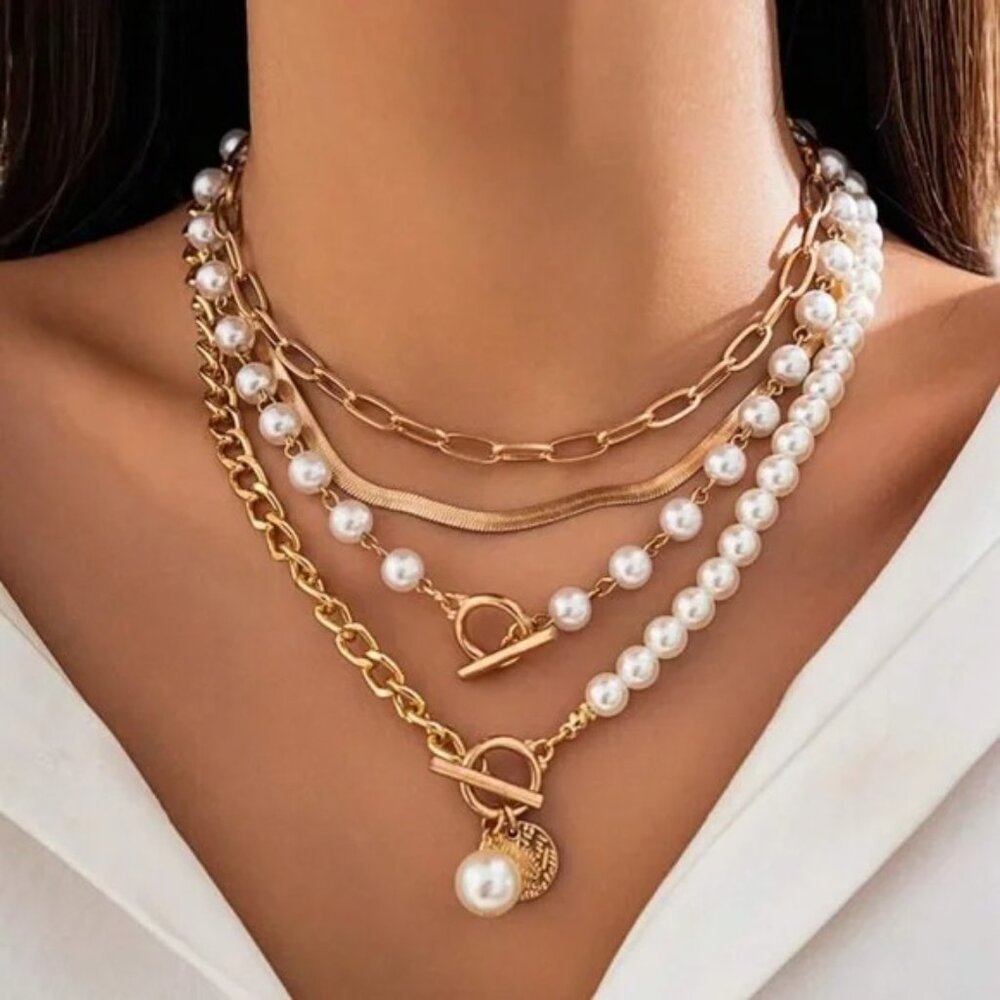 Olivia Gold Layered Necklace